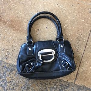 Vintage Hillard & Hanson black leather handbag